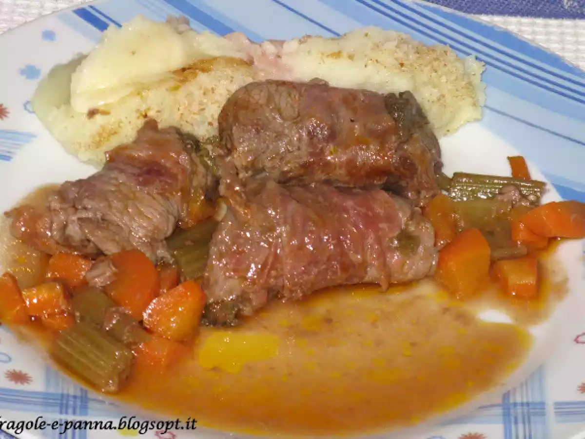 Involtini di vitello al prosciutto crudo