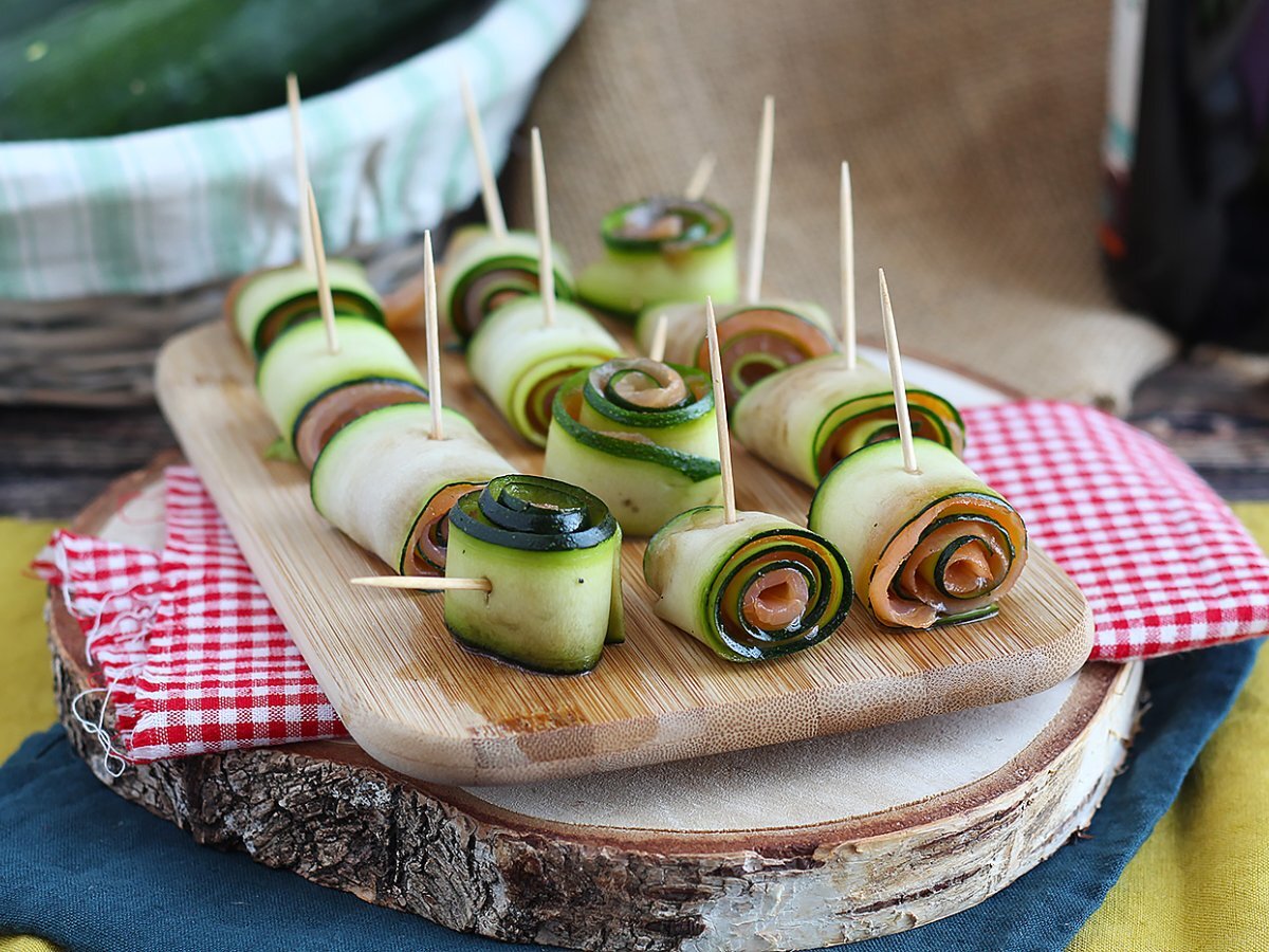 Involtini di zucchine e salmone affumicato - foto 3