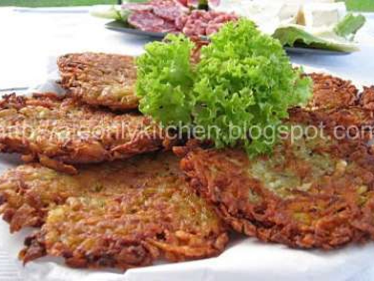 Kartoffelpuffer o Reibekuchen - Frittelle di patate