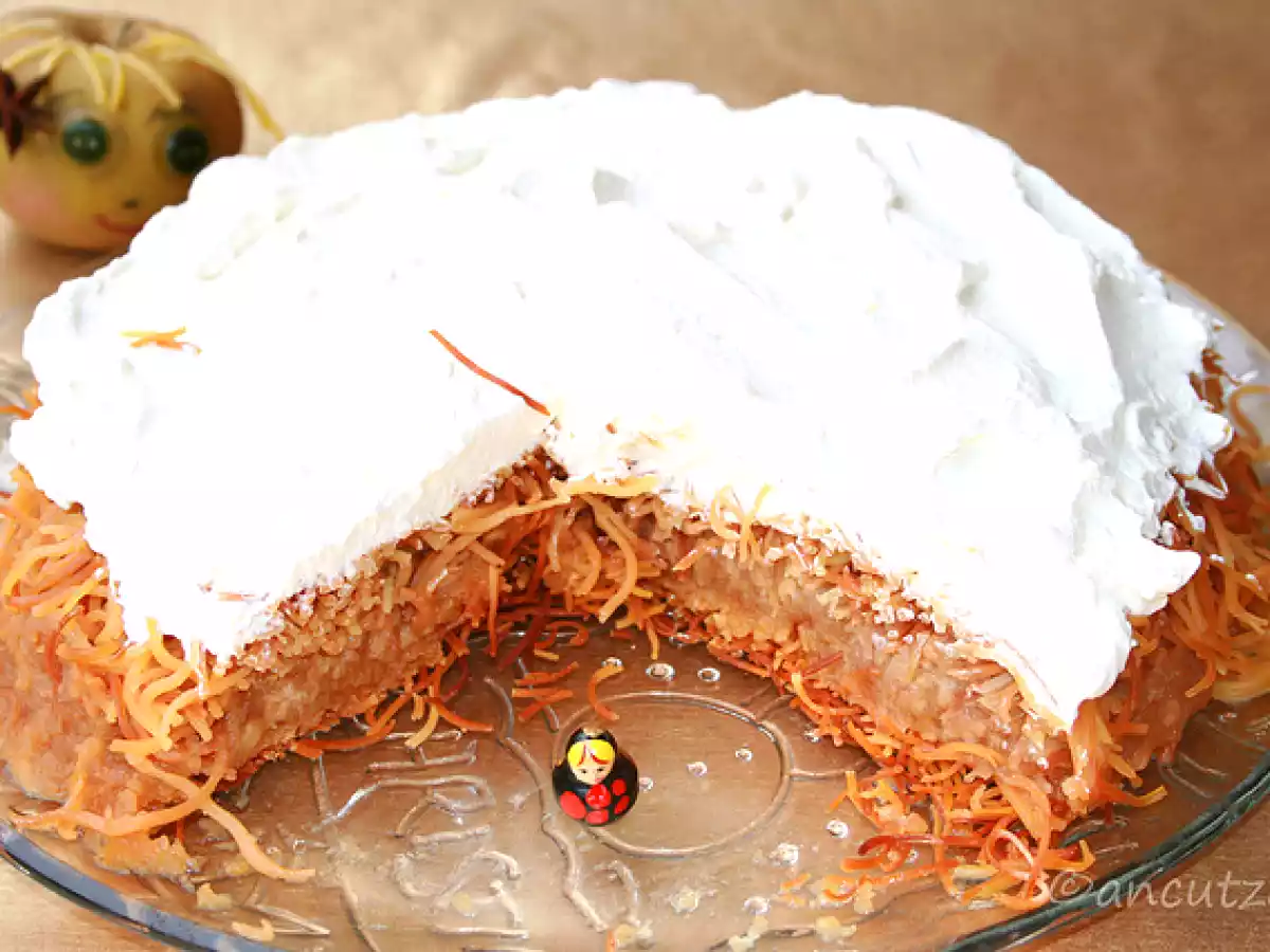 Kataifi alle mele e panna montata