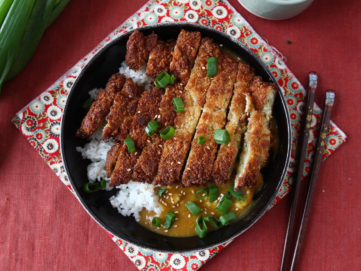 Katsu curry vegetariano: melanzane impanate con panko giapponese - foto 5