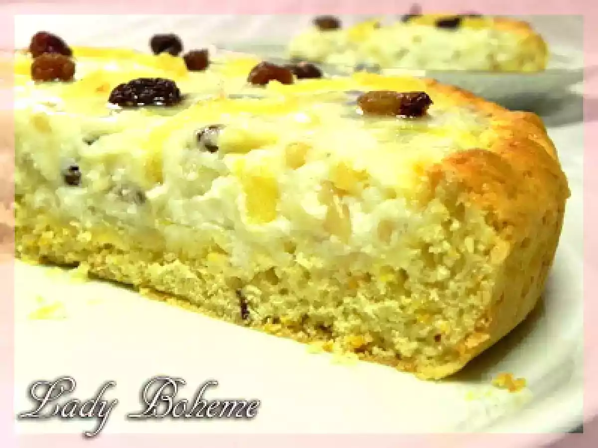 La torta di ricotta con zenzero candito