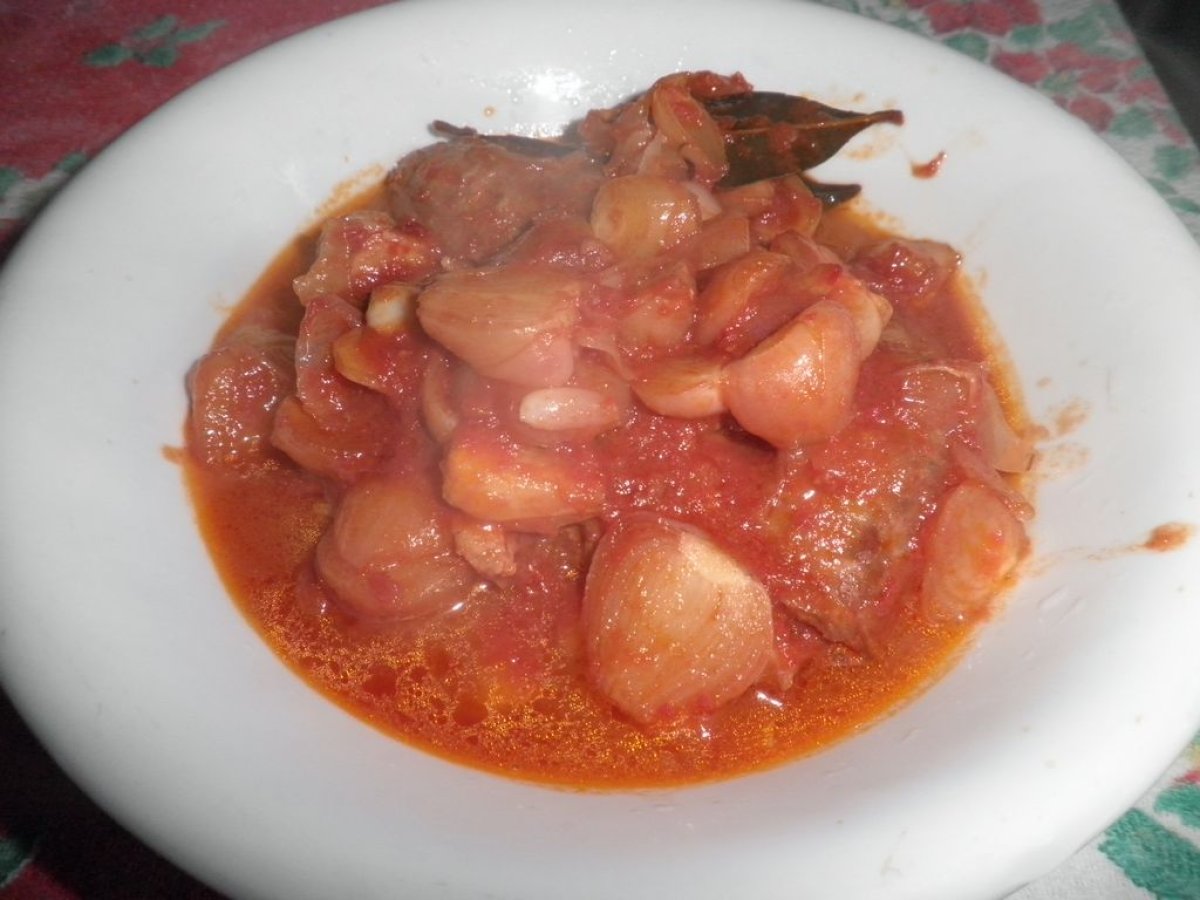 Lampascioni Lucani con pomodoro e salsiccia