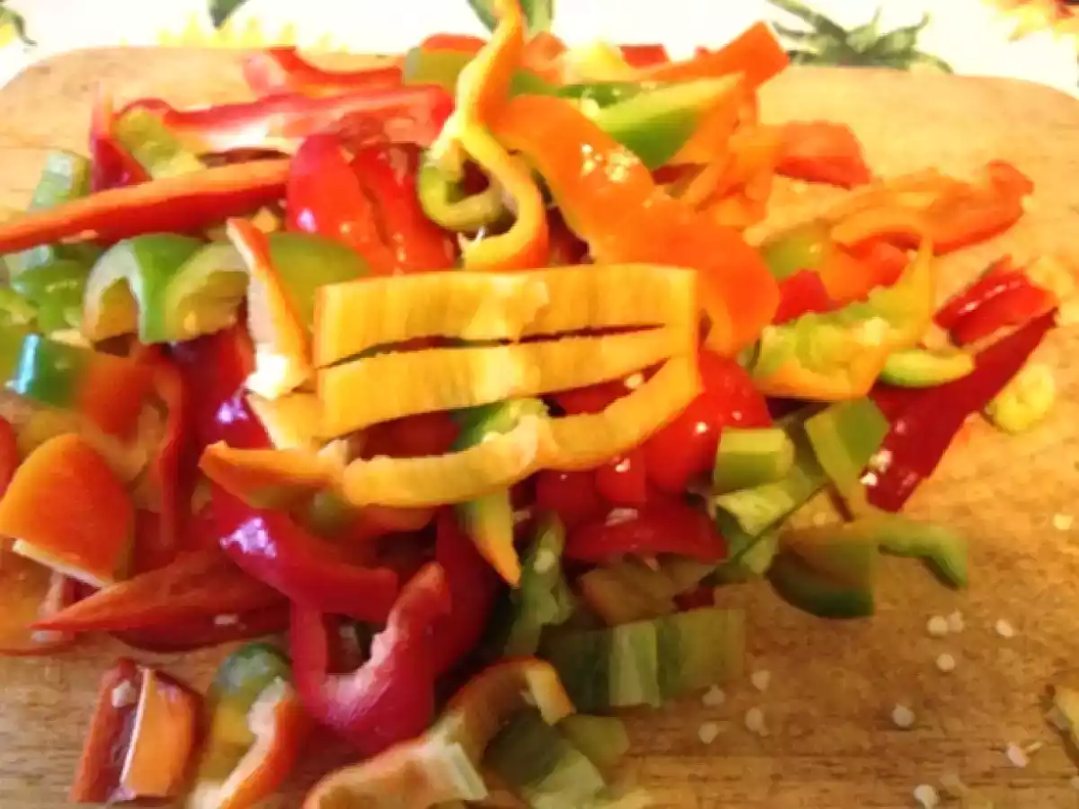 lampuga fritto su letto di cous cous e verdure speziate - foto 4