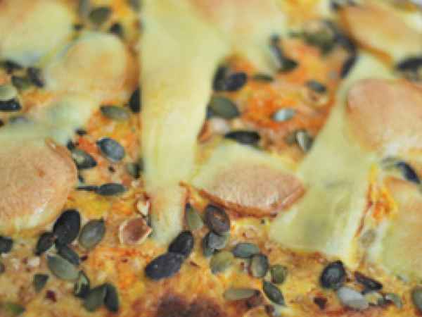 Lasagna con fonduta di formaggi e crema di zucca, foto 3