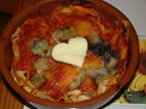 Lasagna di pane carasau con melanzane, foto 2