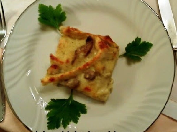 LASAGNE AL FORNO CON FUNGHI TRIFOLATI