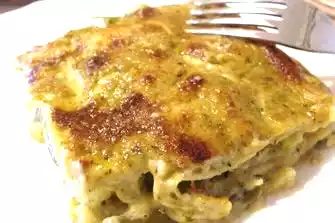 Lasagne al pesto con fagiolini e patate