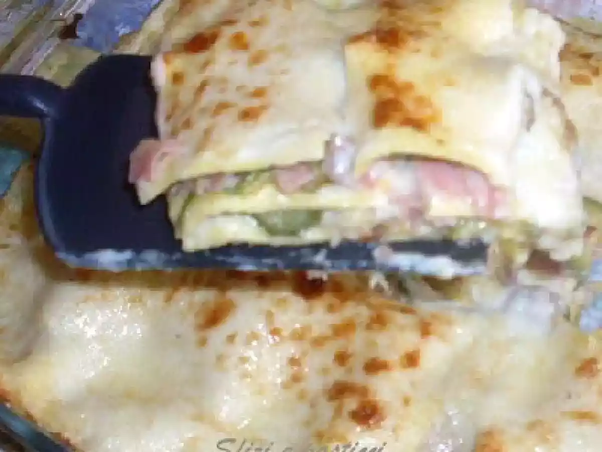 Lasagne al prosciutto cotto e zucchine