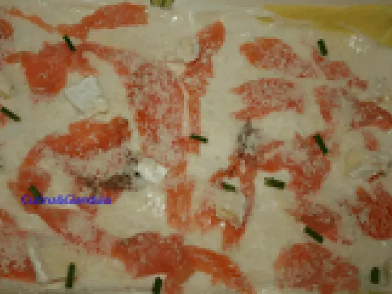 Lasagne al salmone, brie ed erba cipollina - foto 2