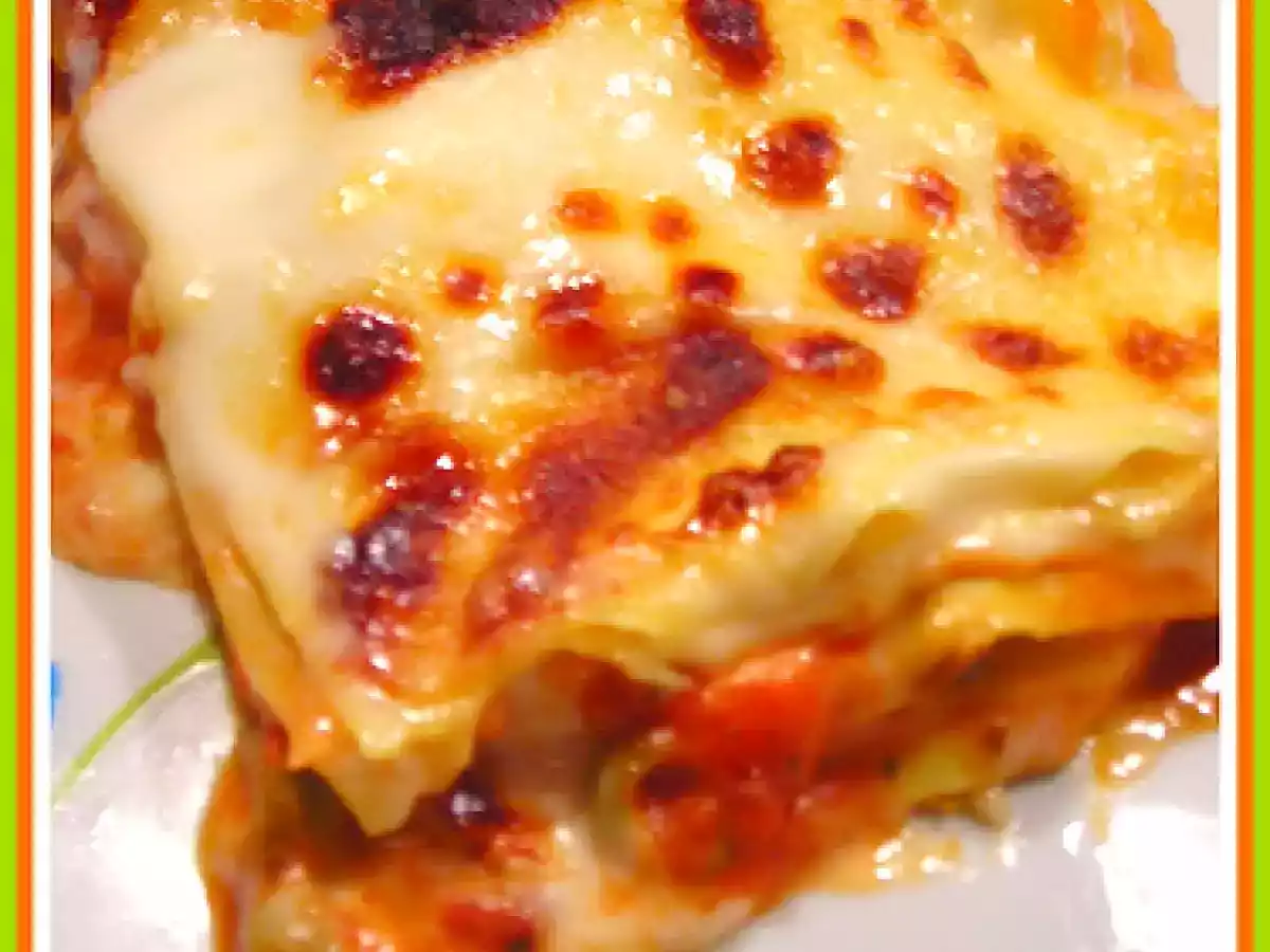LASAGNE ALLE OLIVE, SPECK E MOZZARELLA
