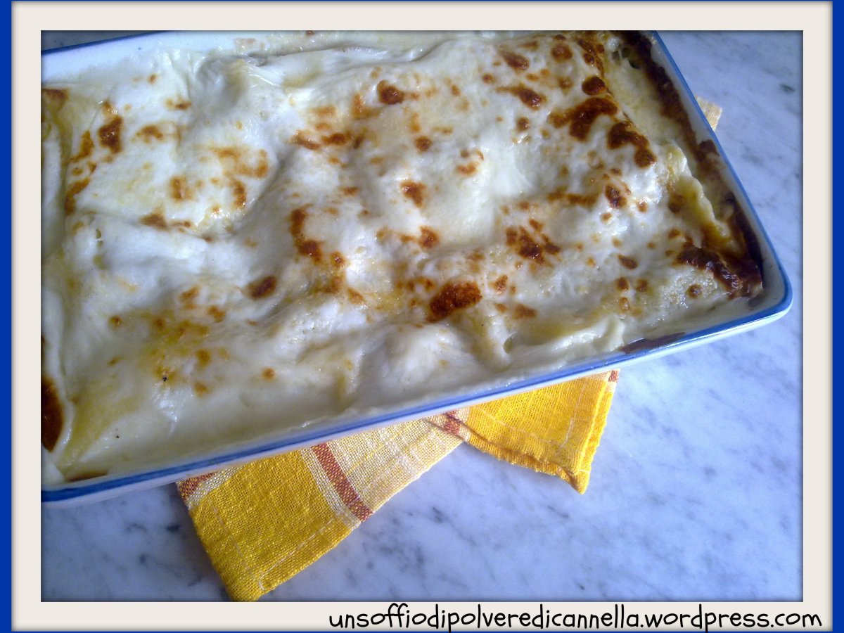 Lasagne bianche con carciofi e stracciatella