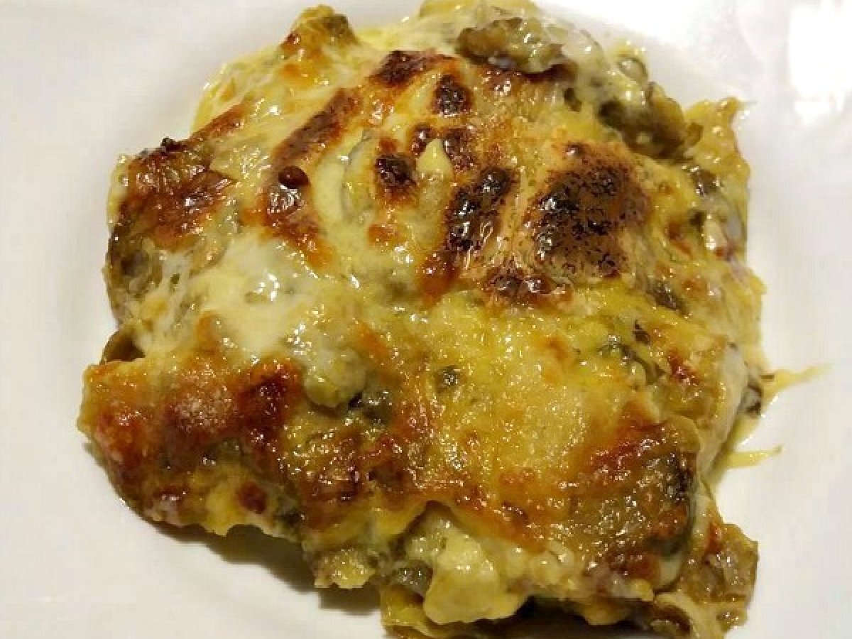 Lasagne con carciofi e besciamella