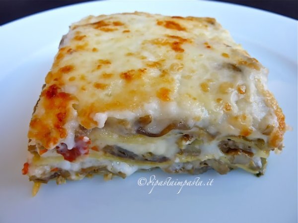 Lasagne con carciofi e pomodori secchi