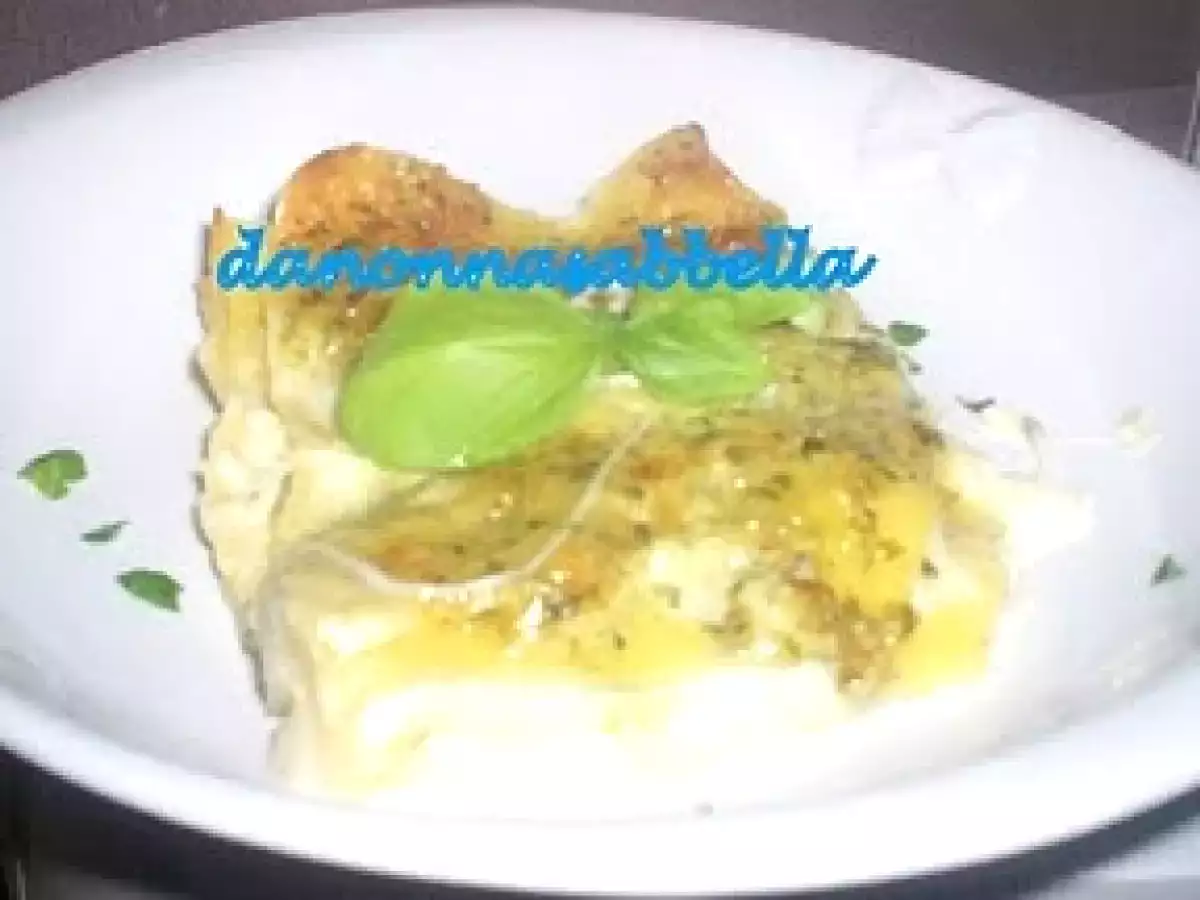 LASAGNE CON PESTO LEGGERO E MOZZARELLA - foto 2