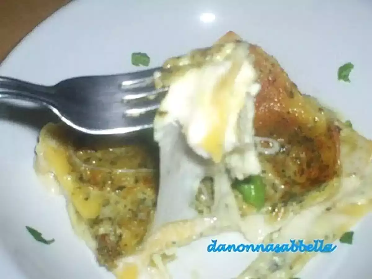 LASAGNE CON PESTO LEGGERO E MOZZARELLA - foto 3