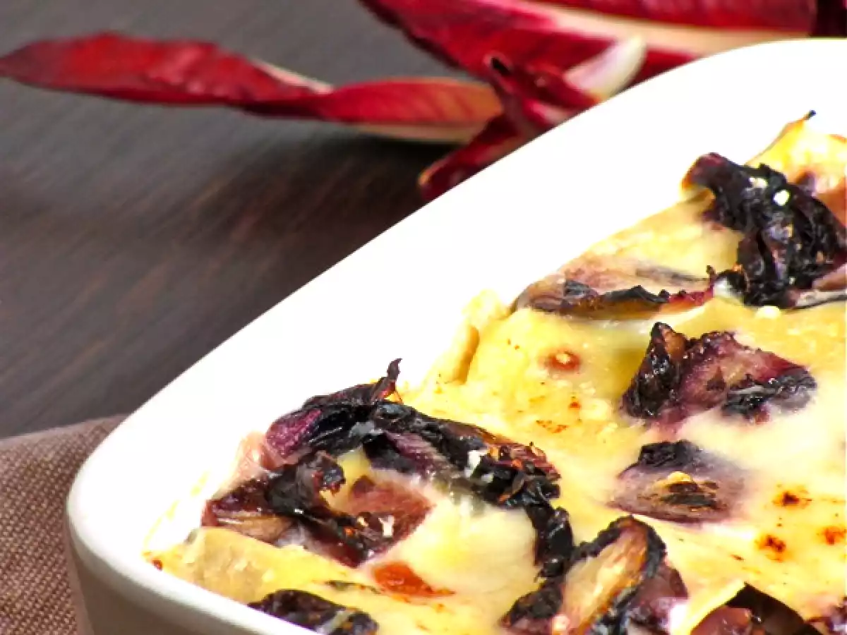 Lasagne con radicchio e Taleggio