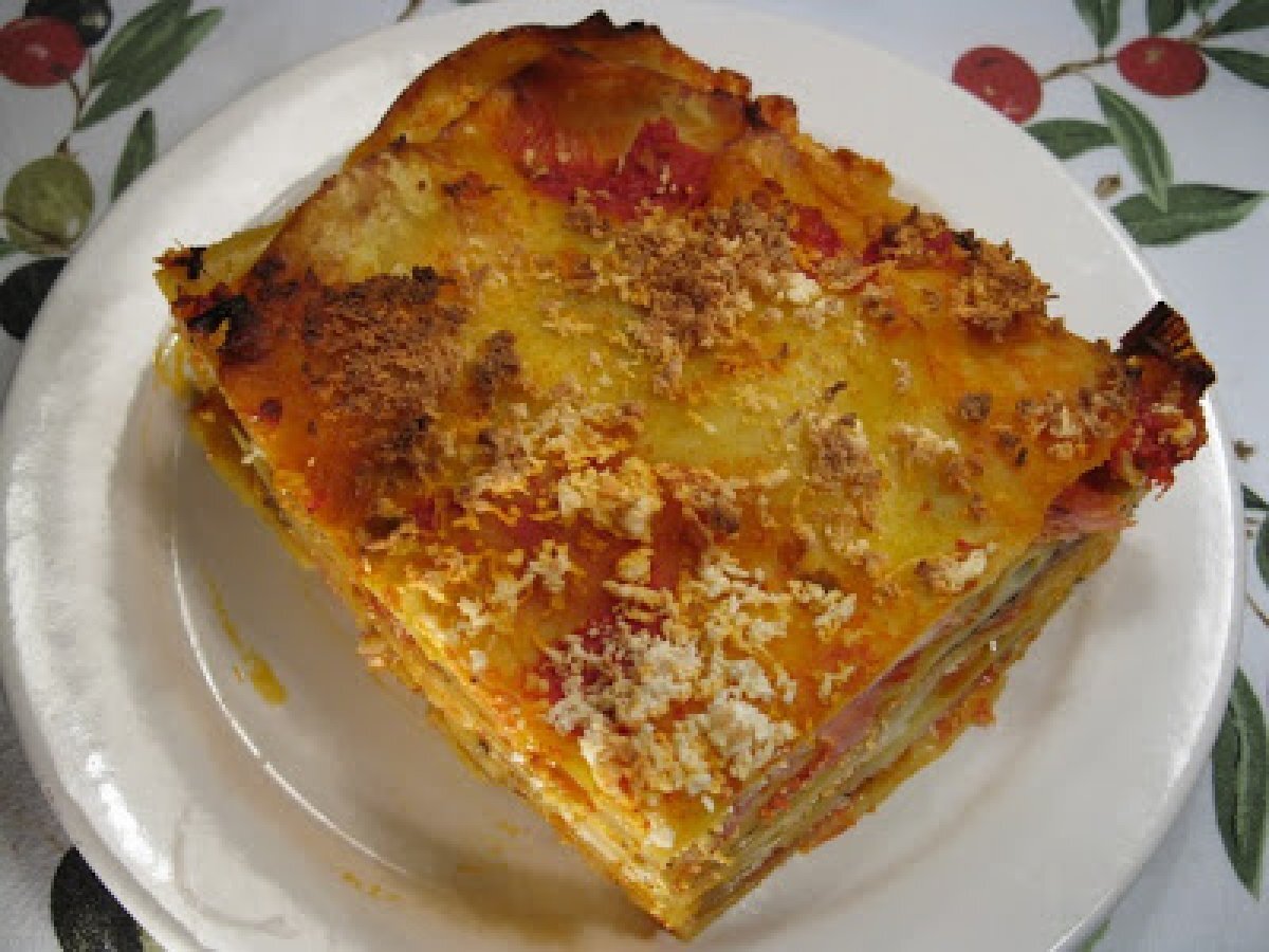 Lasagne con ricotta e prosciutto - foto 4