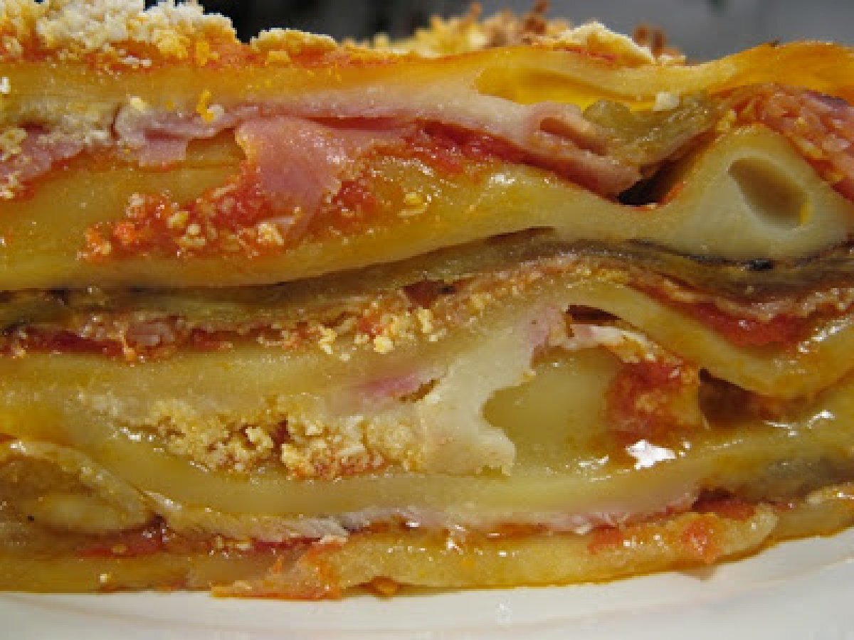 Lasagne con ricotta e prosciutto - foto 5