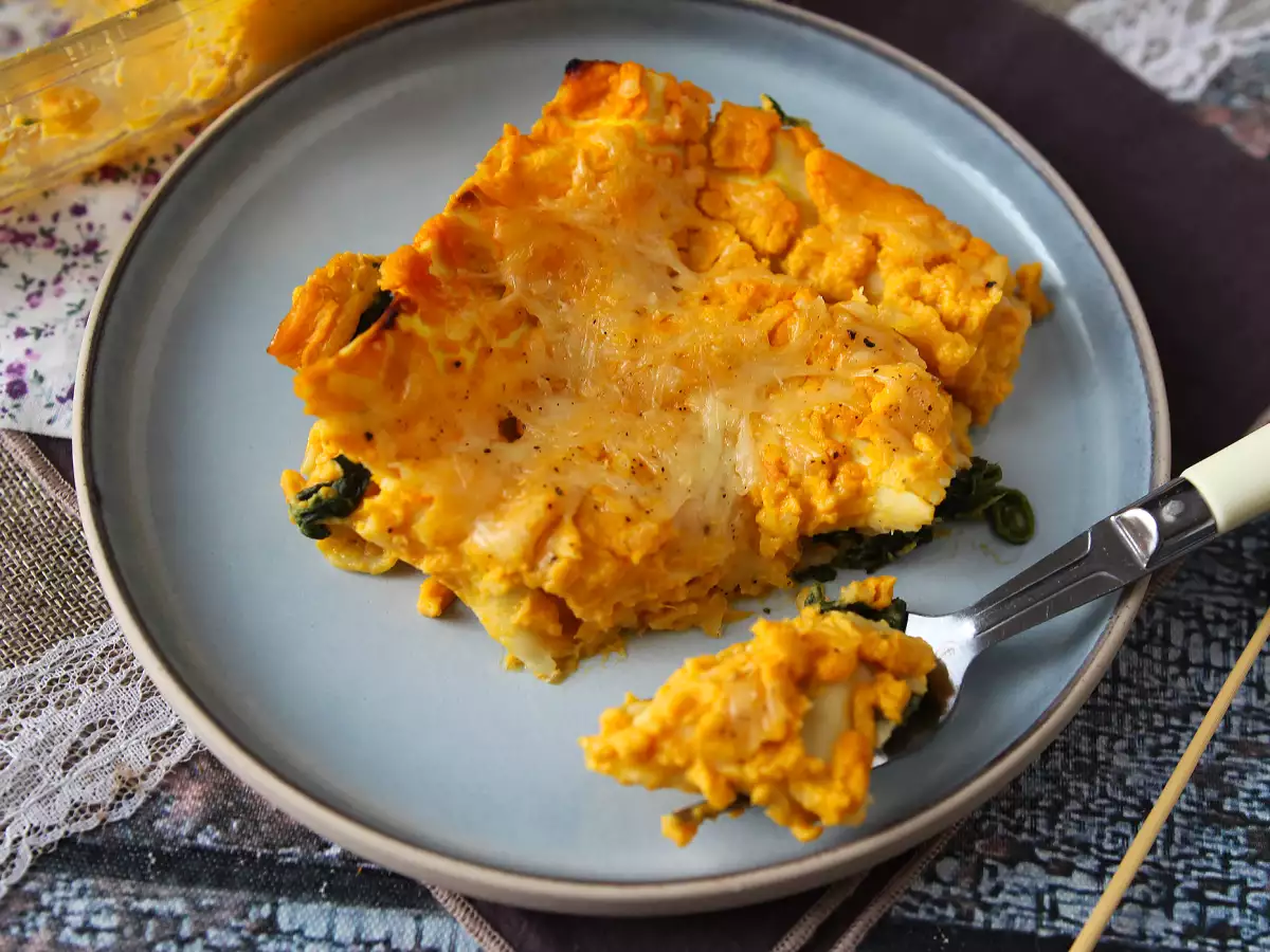 Lasagne con zucca butternut, spinaci e ricotta - foto 6