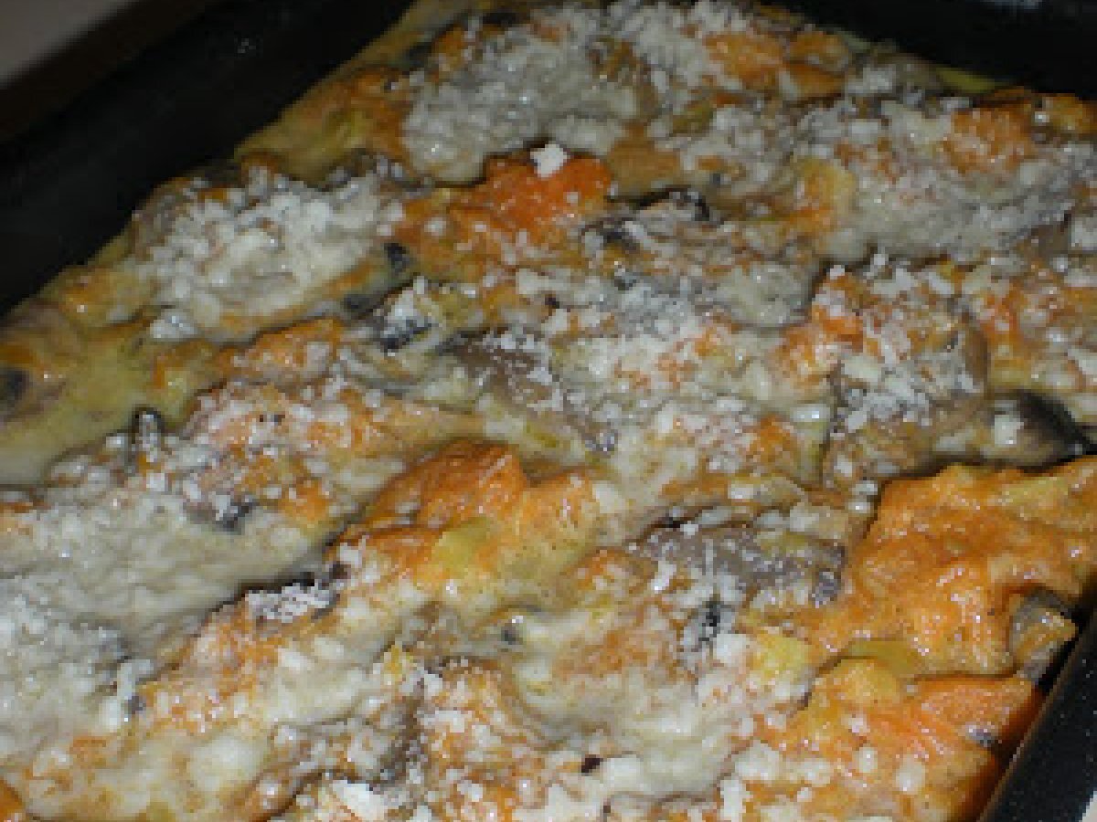 Lasagne con Zucca e Funghi