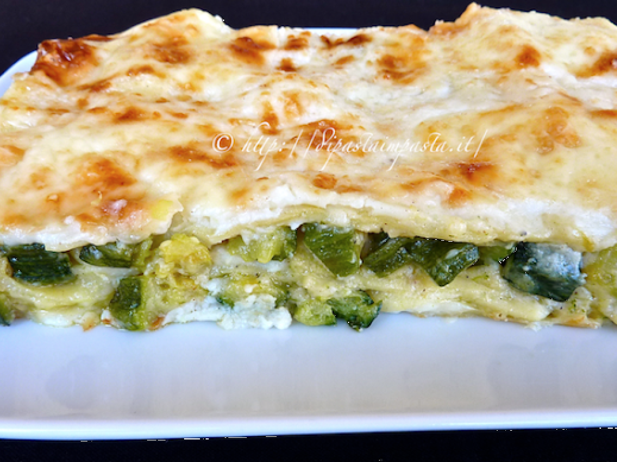 Lasagne con zucchine e zenzero