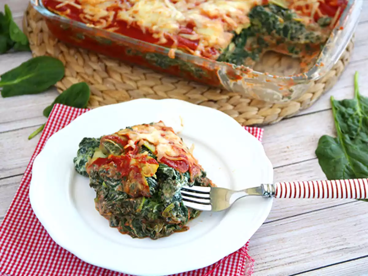 Lasagne di zucchine con ricotta e spinaci - foto 2