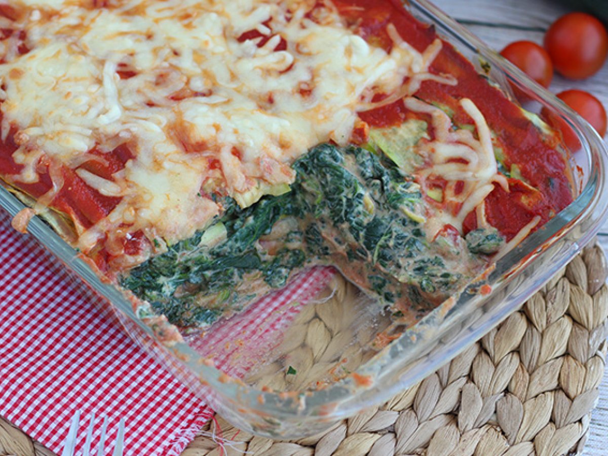 Lasagne di zucchine con ricotta e spinaci - foto 4