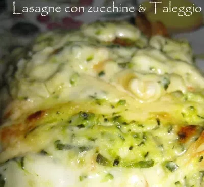 Lasagne fresche con zucchine e taleggio - Ricetta Petitchef