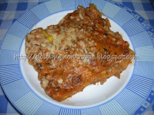 LASAGNE GRATINATE CON RAGU' AI FUNGHI