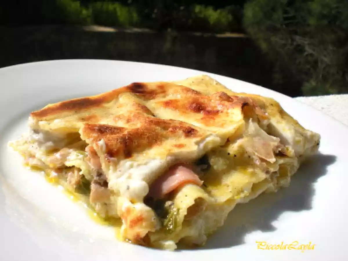 Lasagne velocissime con Funghi in scatola