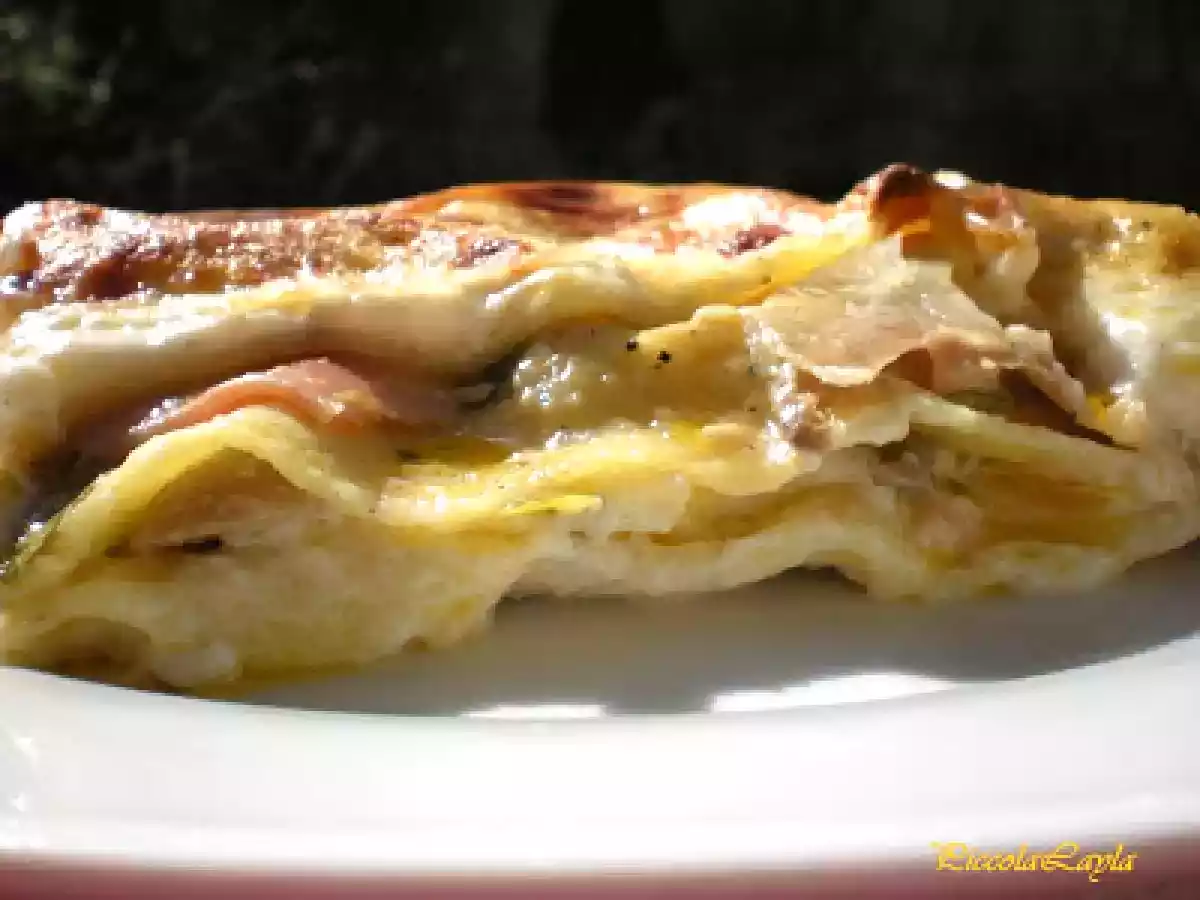 Lasagne velocissime con Funghi in scatola - foto 2