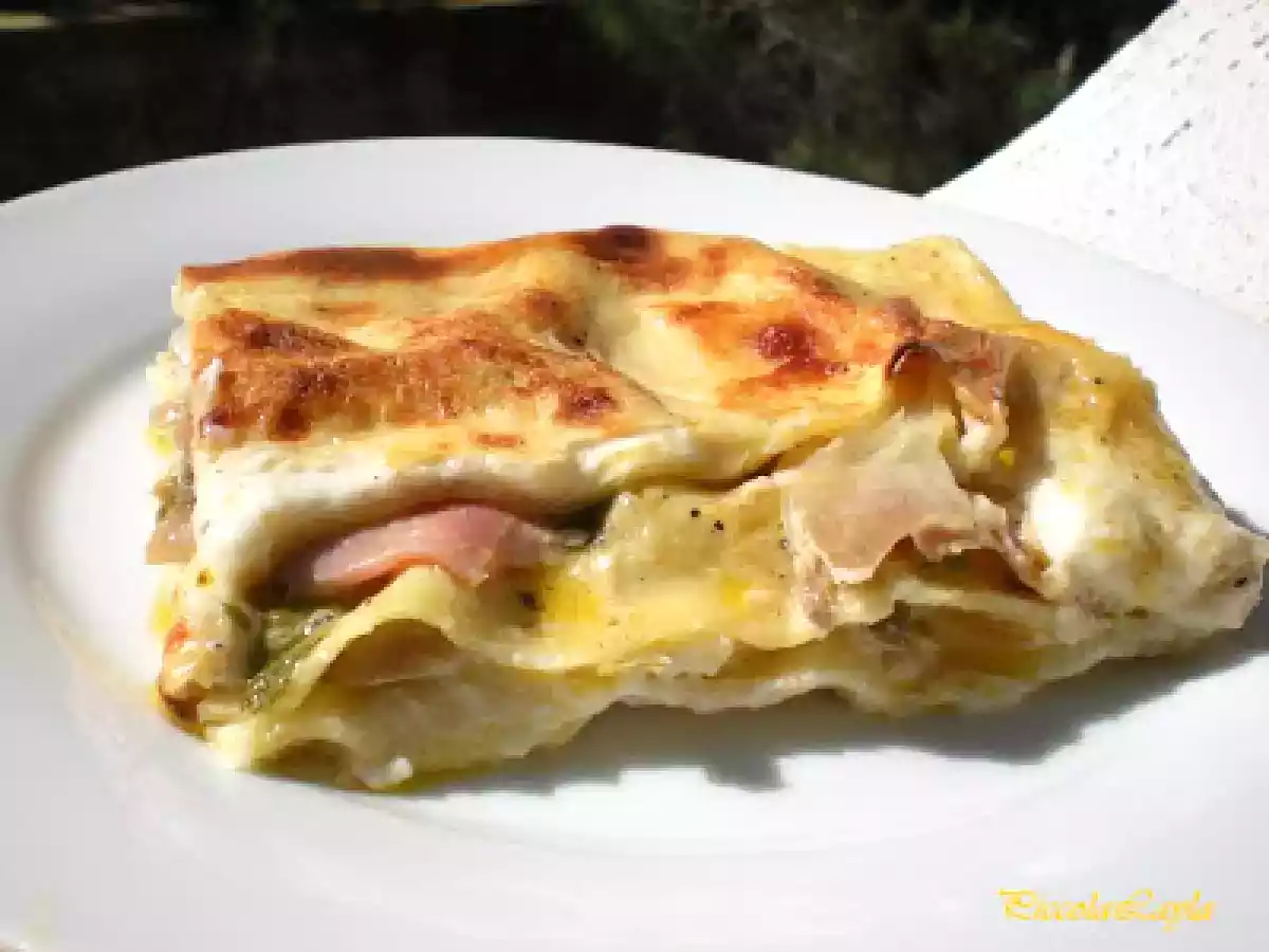 Lasagne velocissime con Funghi in scatola - foto 5