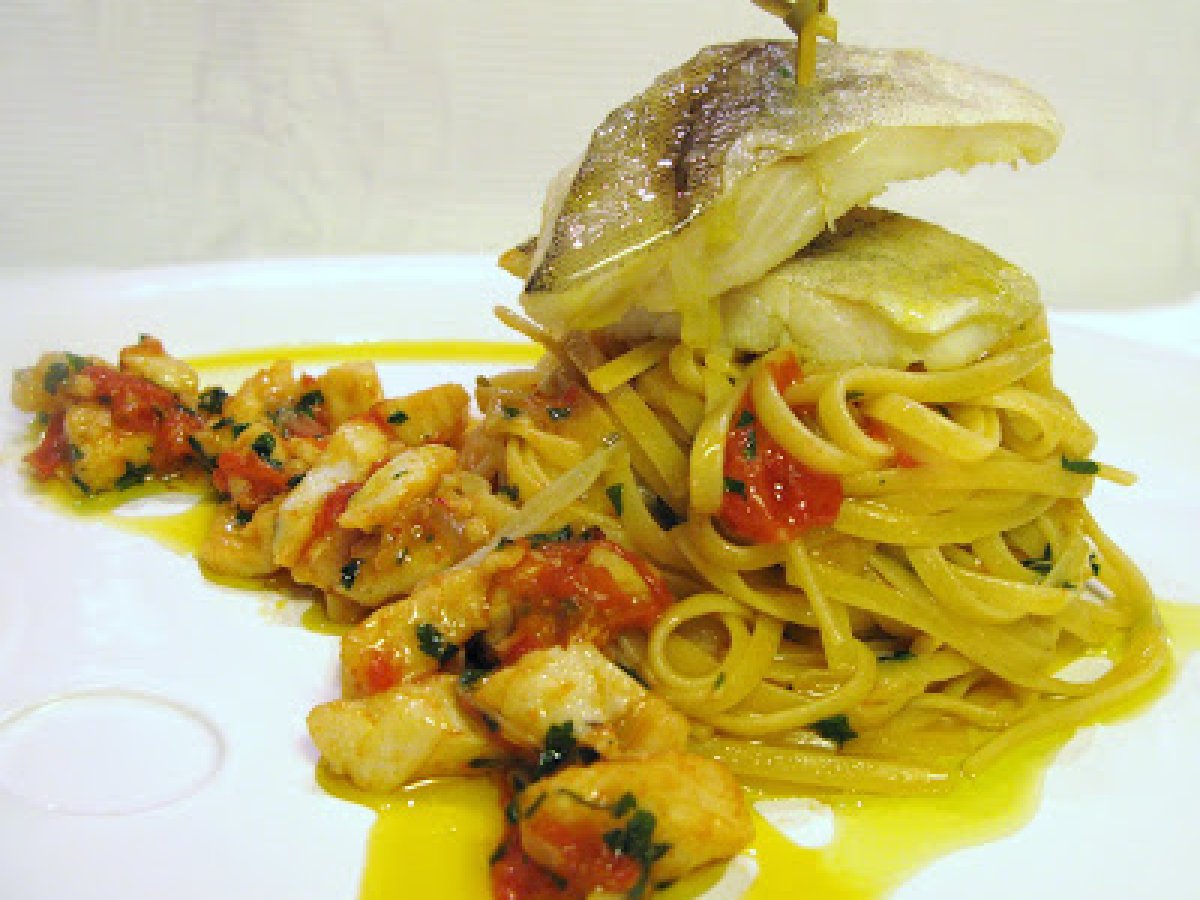 Linguine con baccalà