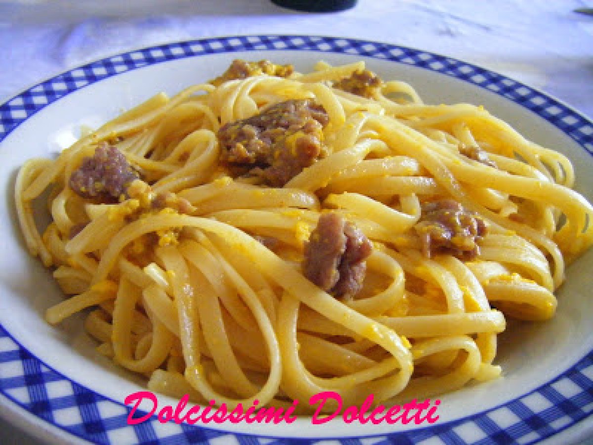 Linguine con carbonara di salsiccia - foto 2