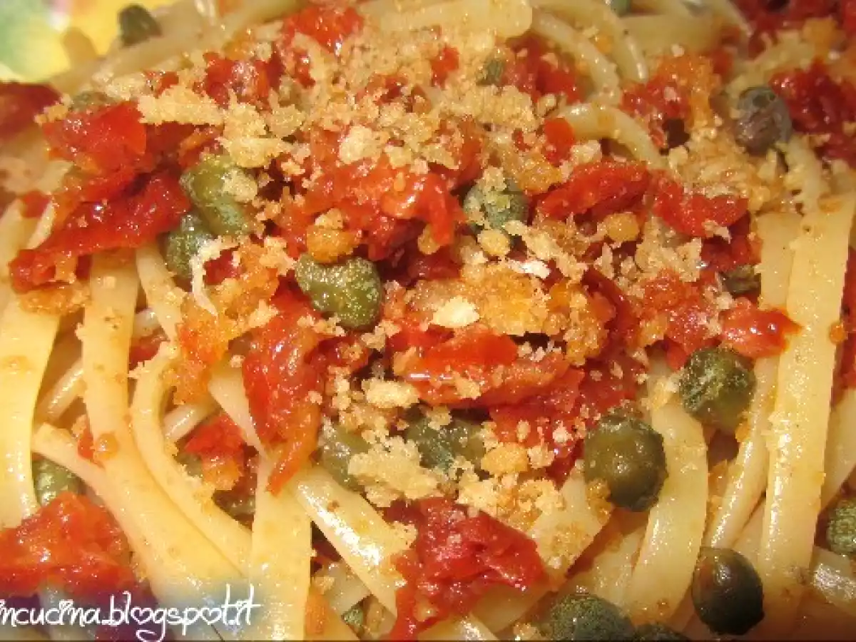 linguine con pomodori secchi e capperi - foto 2