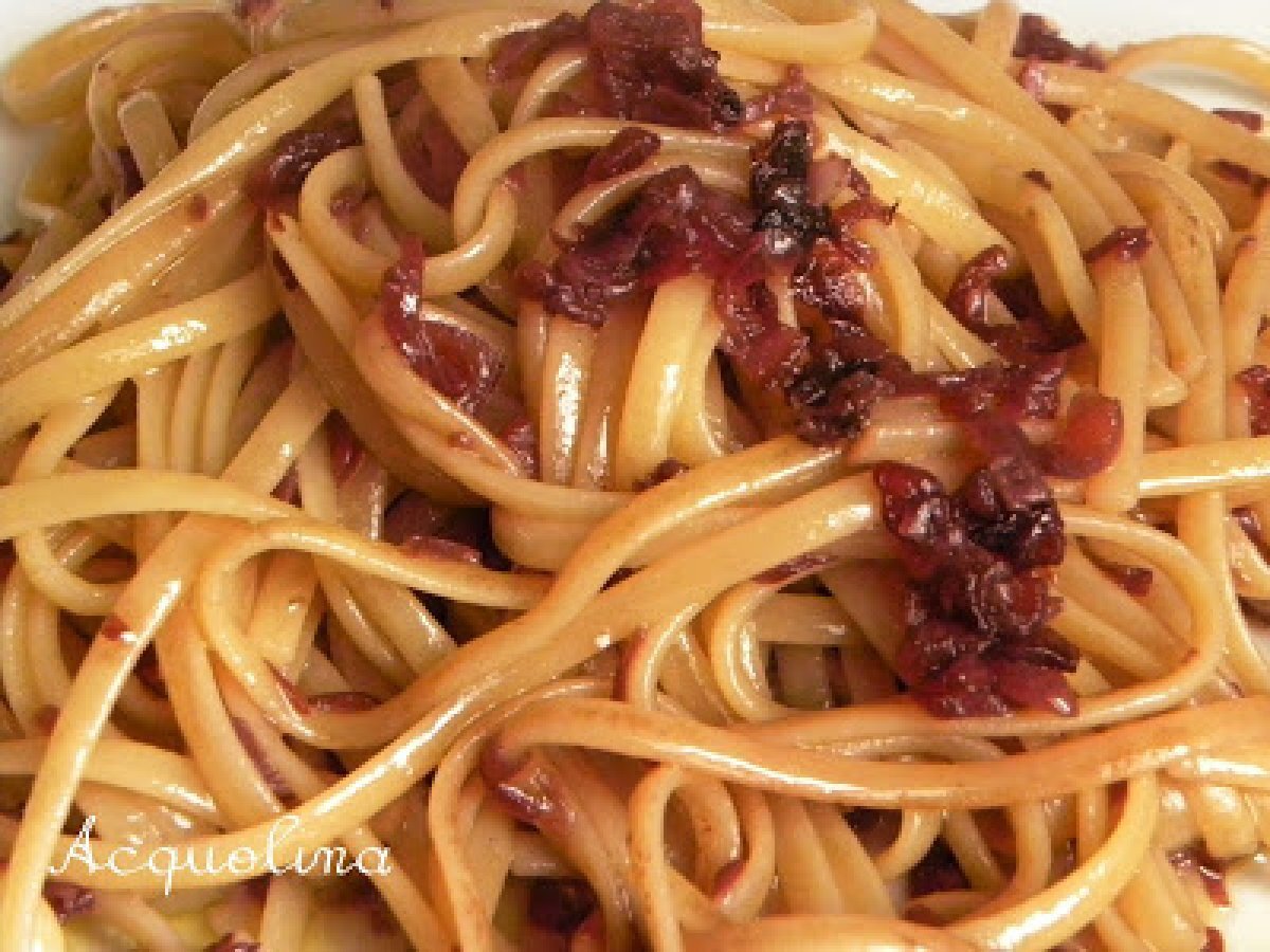 Linguine scalogno e sangiovese