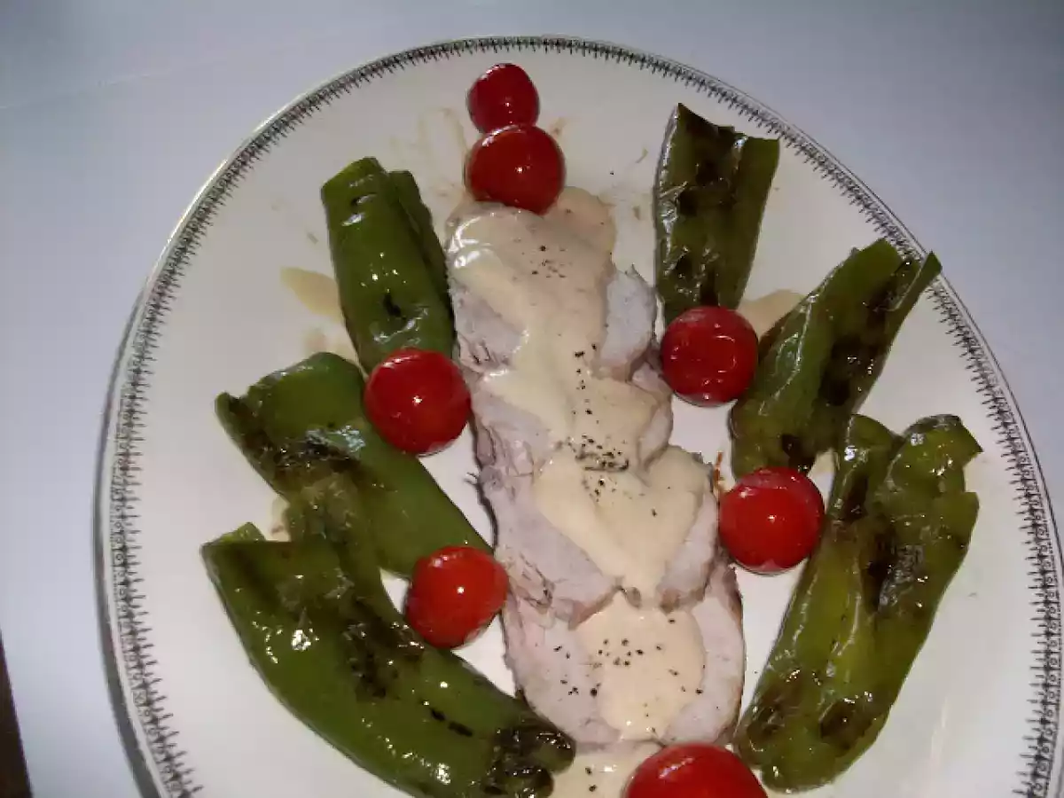 LONZA DI MAIALE ALLA PANNA CON CONTORNO AGRODOLCE - foto 2