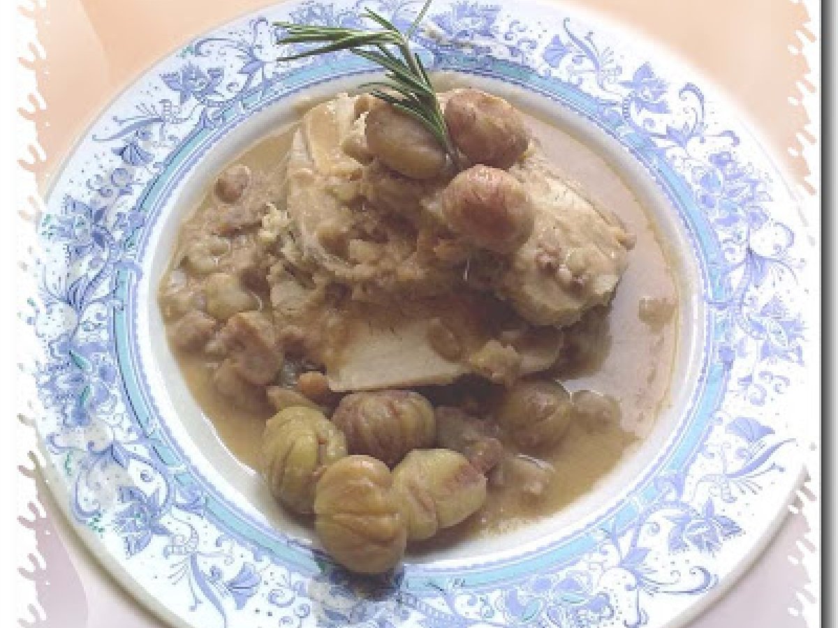 Lonza di maiale con castagne