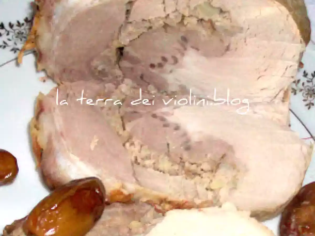 Lonza ripiena con datteri e salsiccia - foto 2