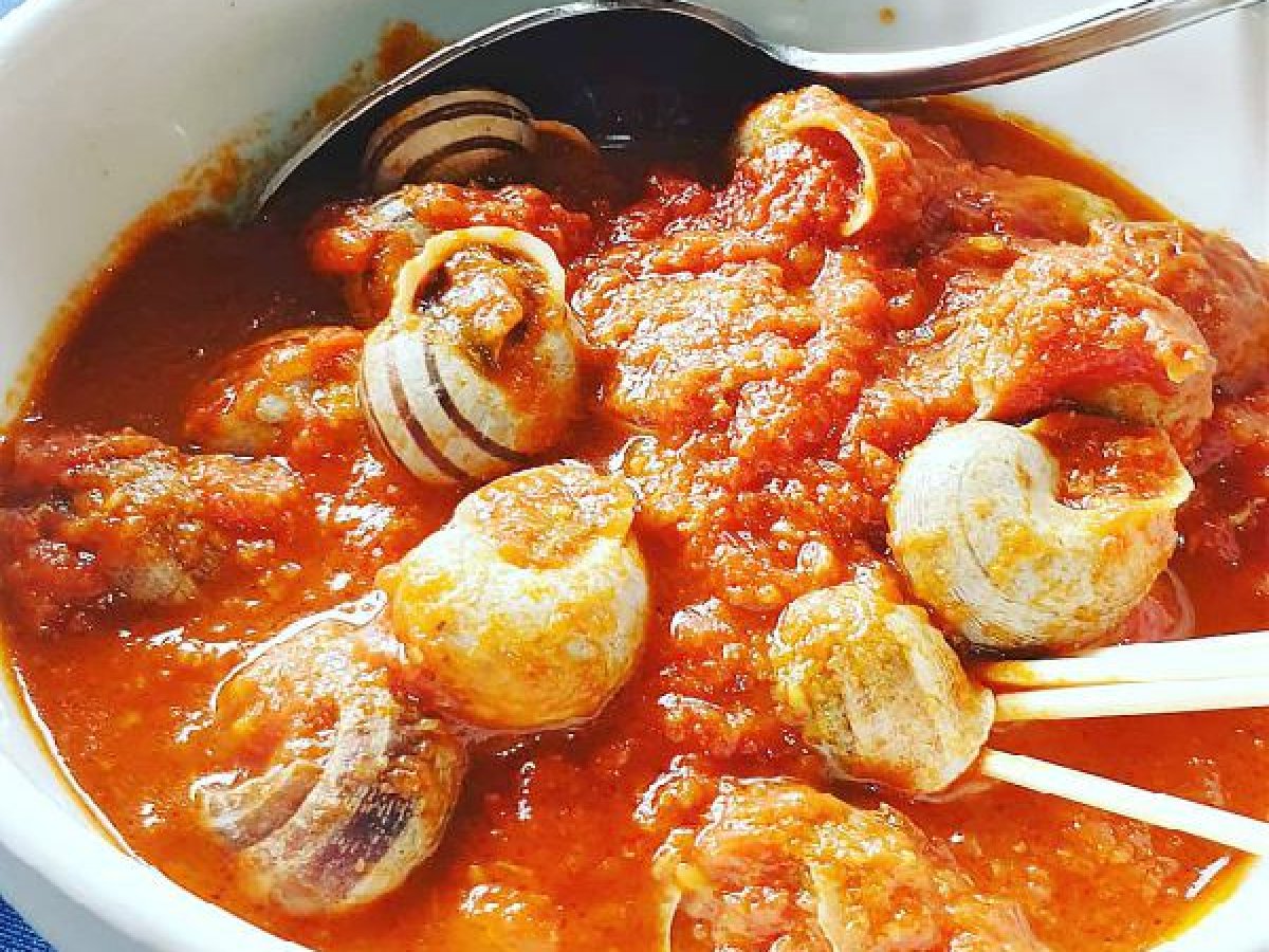 Lumache al sugo di pomodoro