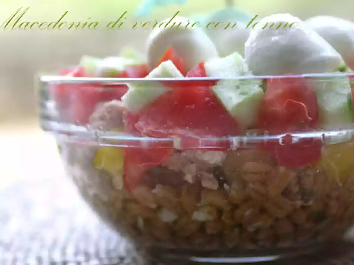 MACEDONIA DI VERDURA CON TONNO