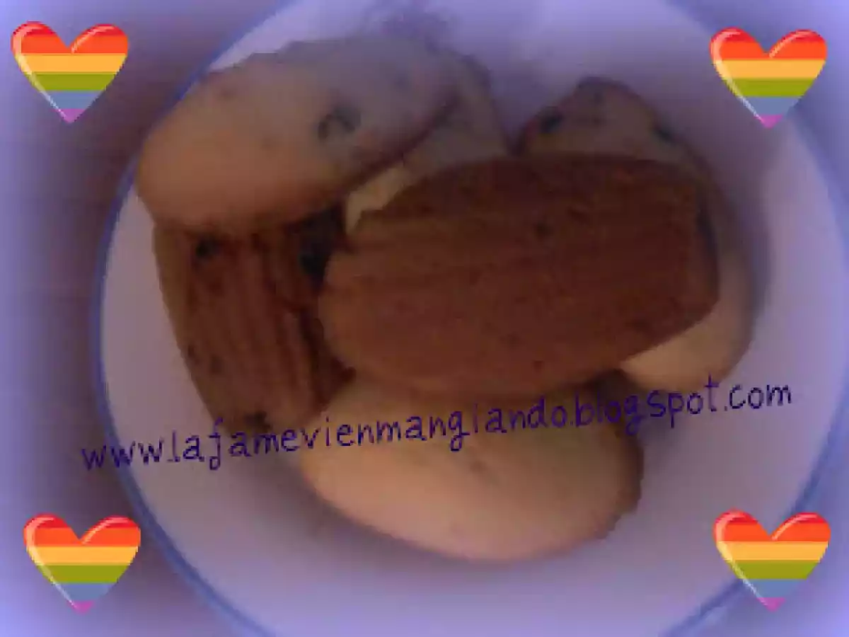 MADELEINE CON GOCCE DI CIOCCOLATO