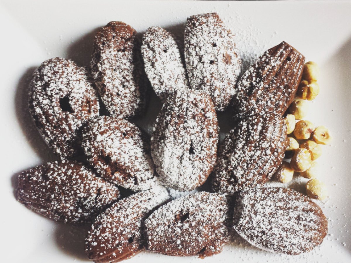 Madeleines senza glutine con cacao e nocciole - foto 7