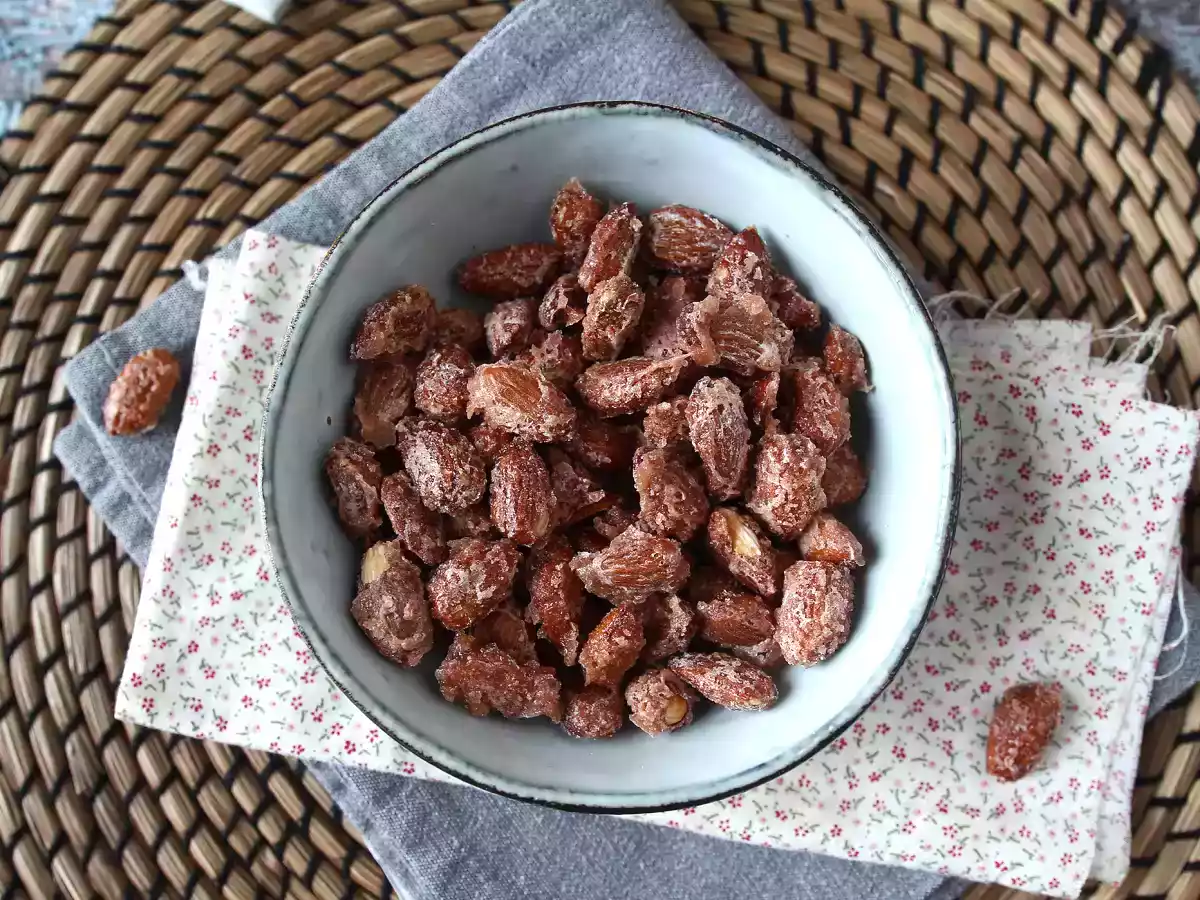 Mandorle pralinate in friggitrice ad aria - foto 3