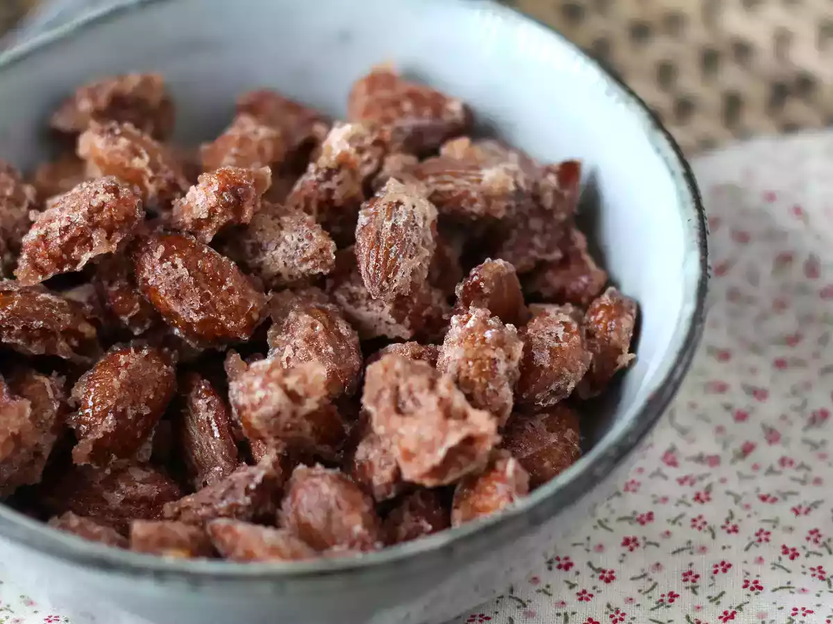 Mandorle pralinate in friggitrice ad aria - foto 4