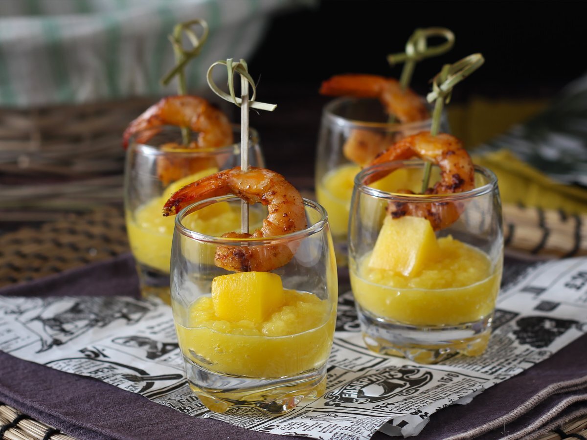 Mango e gamberi, l'aperitivo monoporzione che amerete alla follia, foto 1