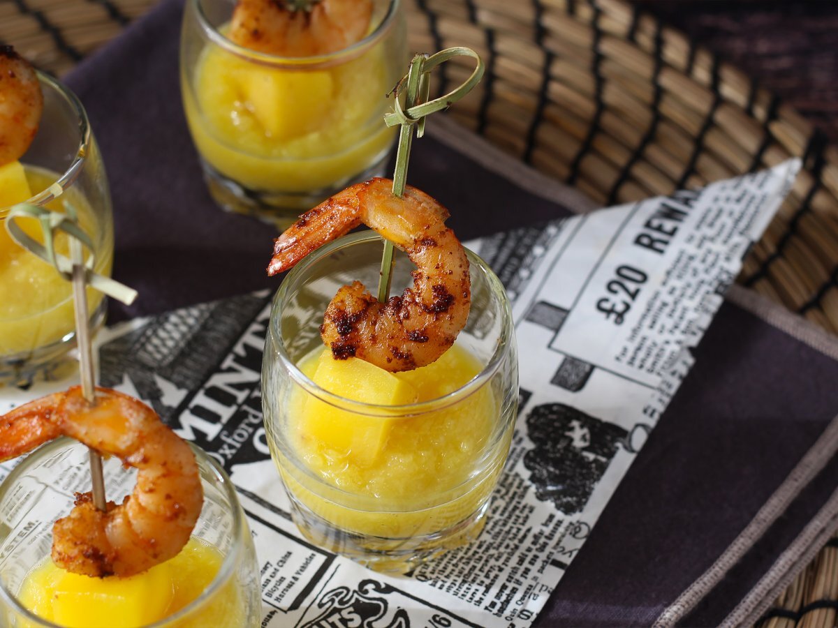 Mango e gamberi, l'aperitivo monoporzione che amerete alla follia, foto 4
