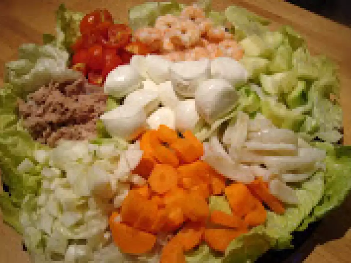 MARGHERITA DI PESCE E VERDURE