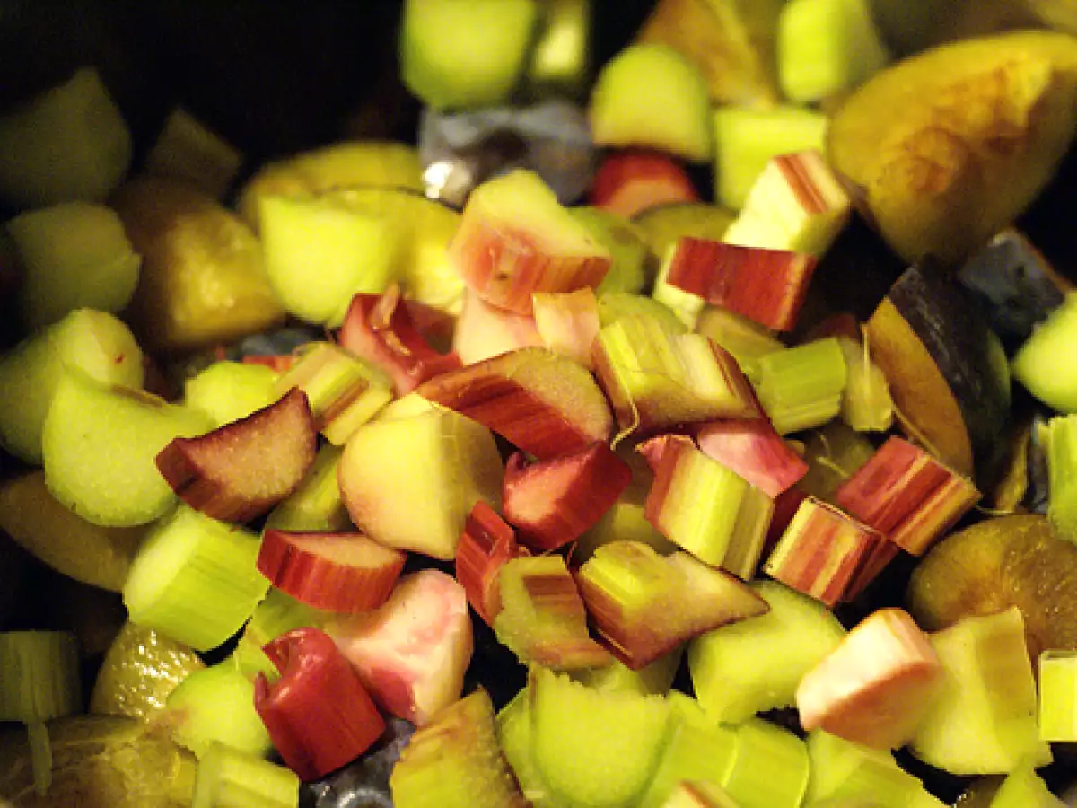 Marmellata di prugne e rabarbaro - foto 2